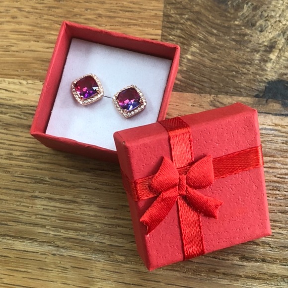 Watermelon tourmaline earrings - Picture 2 of 5